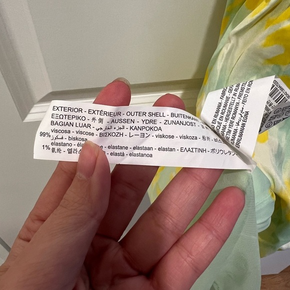 Zara Sun Pattern Mini Dress Size Medium - Picture 7 of 11